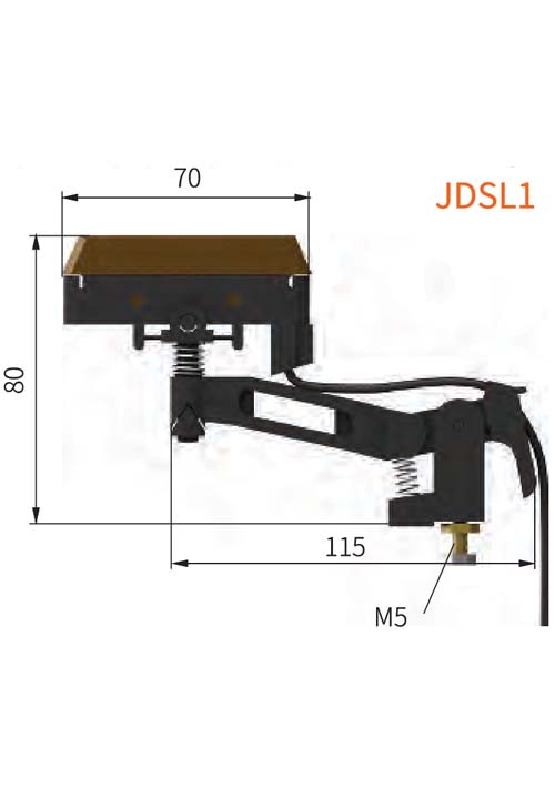 Токосъемник для направляющей в виде двутавра JDSL1-2